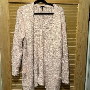 Torrid Open Front Cardigan, Thick Knitting Size 1X Mauve Pink